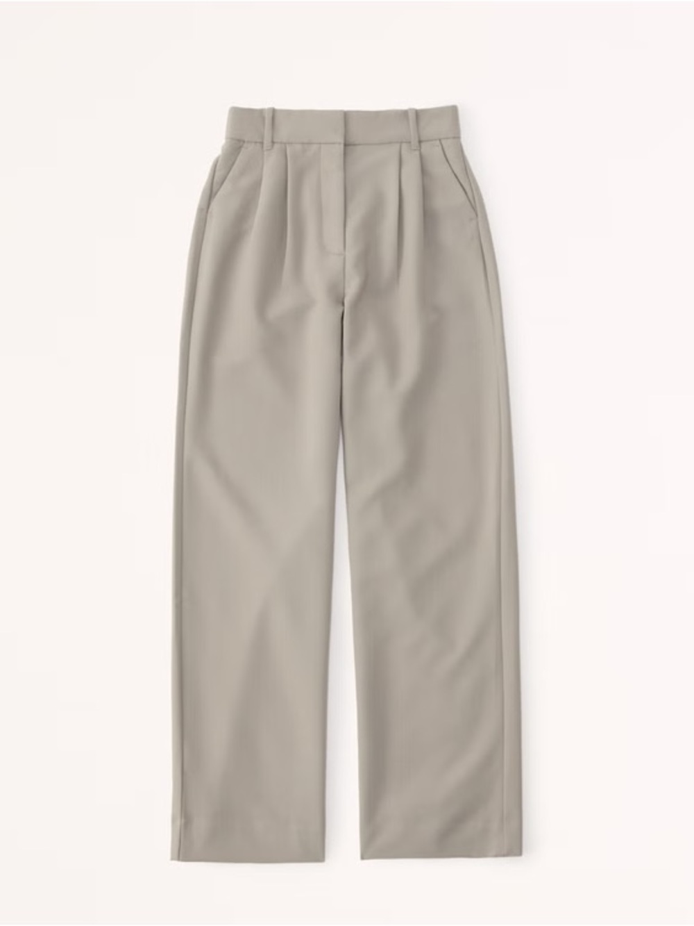 Abercrombie A&F Sloane Tailored Wide leg pants in Taupe size 25